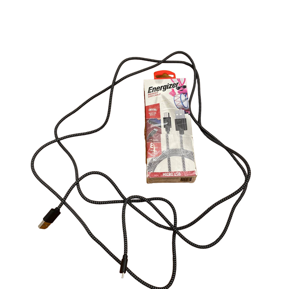Energizer braided micro USB Cable 8ft NWOT